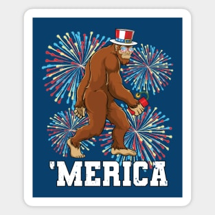 Merica Bigfoot Magnet